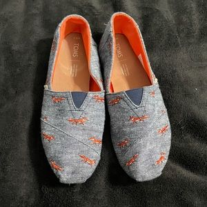 Toms Alpargata, chambray fox design.